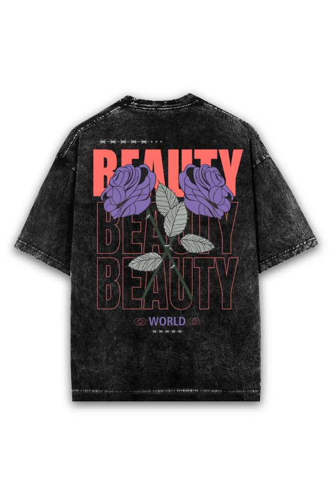 Beauty Design Acid wash oversized t-shirt ClosurePro