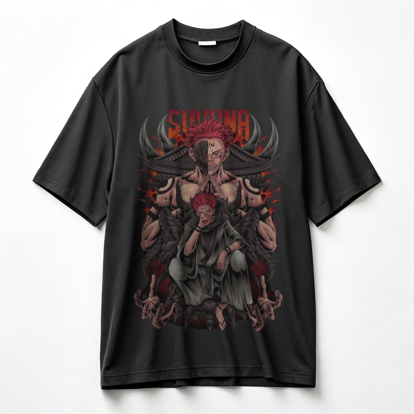 The Demon Closet Sukuna Design Oversized T-shirt