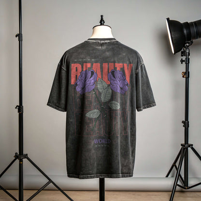 Beauty Design Acid wash oversized t-shirt ClosurePro