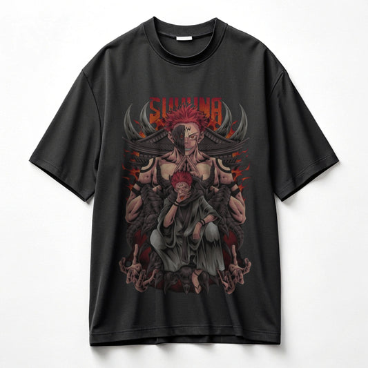 The Demon Closet Sukuna Design Oversized T-shirt